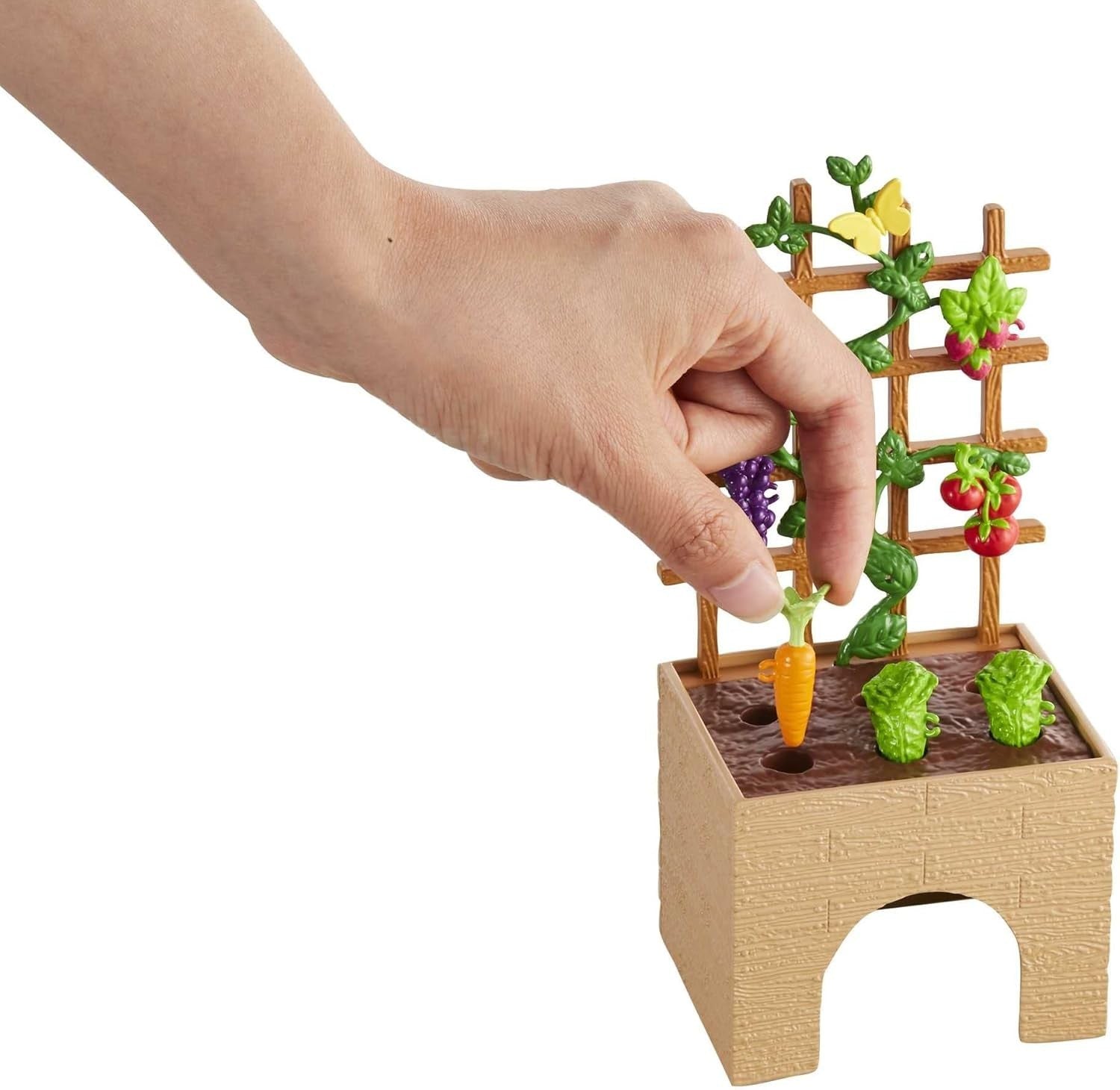 Garden Playset Fashion Doll Bunny Garden Bed Trellis Accessories