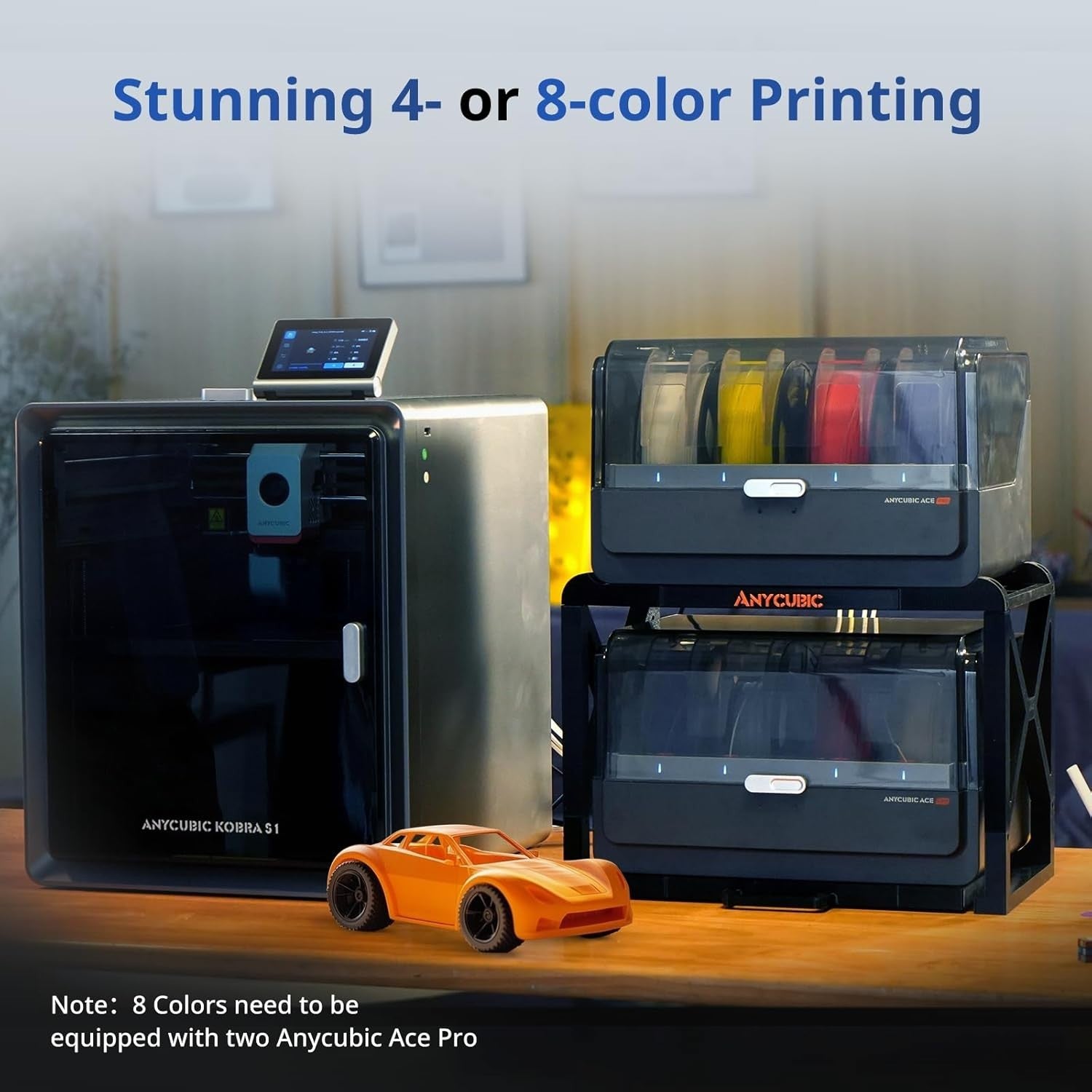 Multi-Color CoreXY 3D Printer 600mm/s Auto Level Dry & Print AI