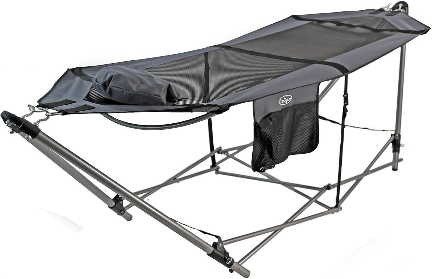 Hammock with Metal Stand Portable Folding Bed Garden Camping Outdoor