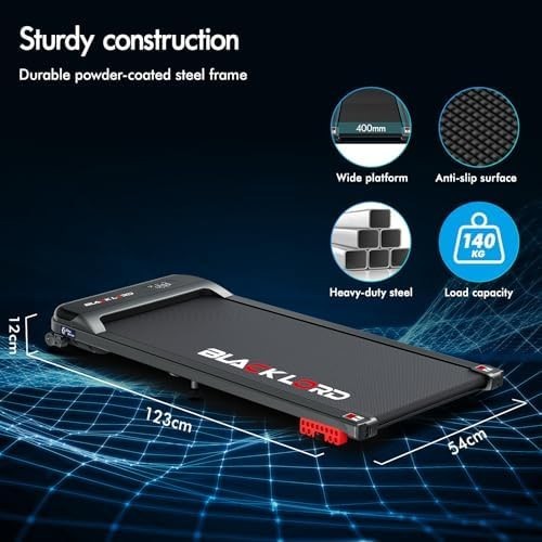 Under Desk Treadmill 3.2HP 4% Incline Shock Absorbing Portable