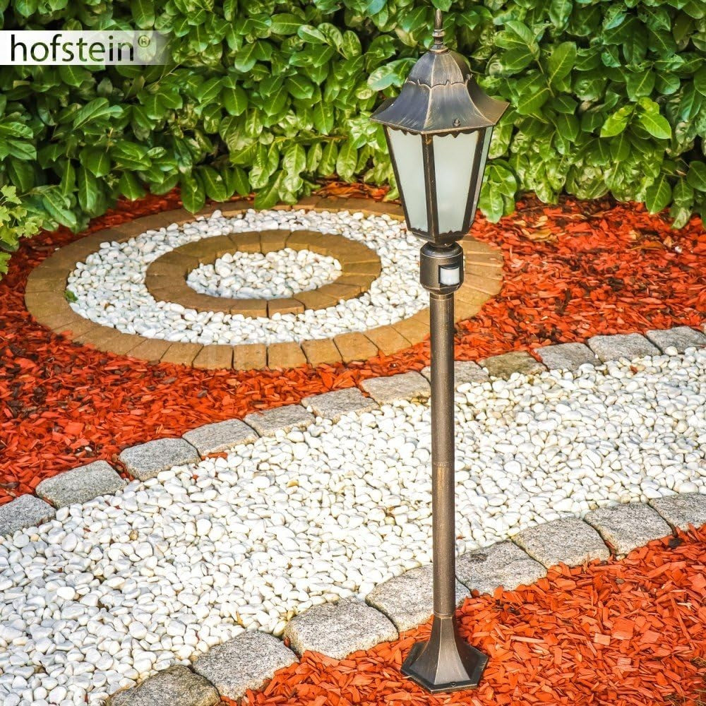 Hong Kong Frost Outdoor Lamp Gold 122cm Path Light IP44 E27
