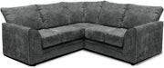 Grey Chenille Corner Sofa 2C2 High Back 5-Seater Modular L-Shaped Couch