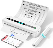 Portable Bluetooth Thermal Printer – A4 Inkless Mobile Printer for Phone