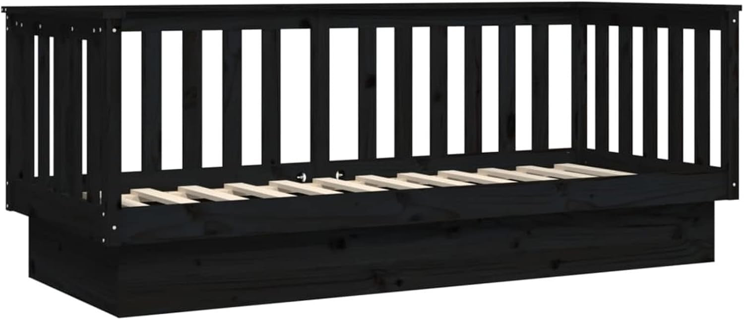 Solid Pine Wood Daybed Sofa Bed 90x190cm | Rustic Indoor & Outdoor Sofa