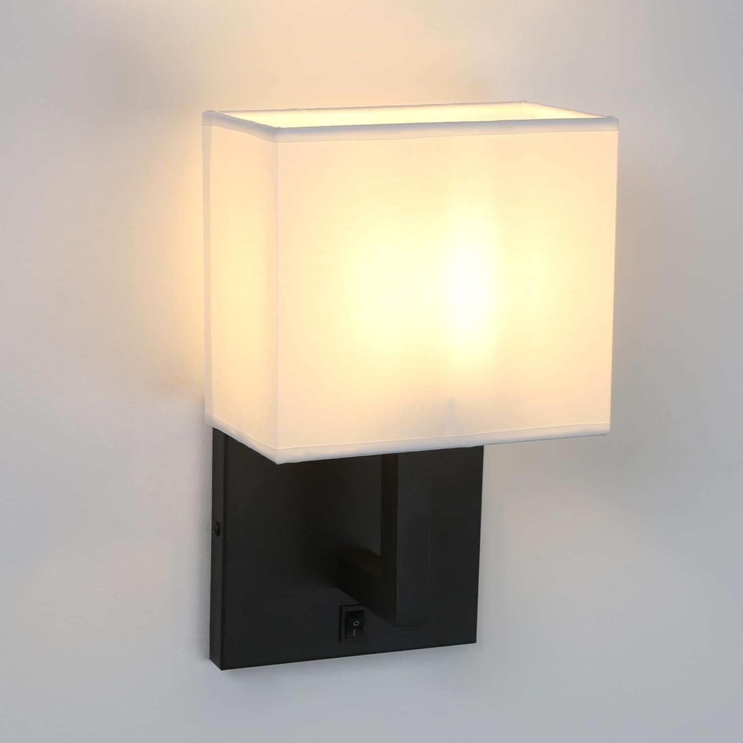 Vintage Modern Linen Wall Sconce Light, Warm Glow, Dimmable, Classic Style