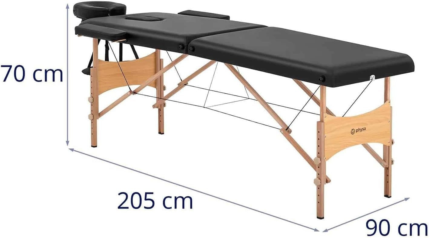 Foldable Massage Table Adjustable Therapy Beauty Spa Bed Portable Design