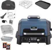 XL Electric BBQ Grill & Smoker with App Control, 7-in-1 Air Fry & 2 Temp Probes