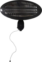 Wall Mounted Electric Patio Heater 2000W Outdoor Waterproof Instant Heat