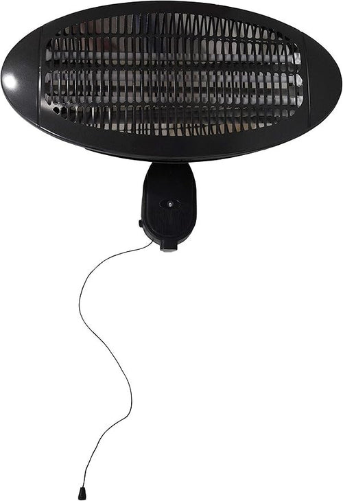 Wall Mounted Electric Patio Heater 2000W Outdoor Waterproof Instant Heat