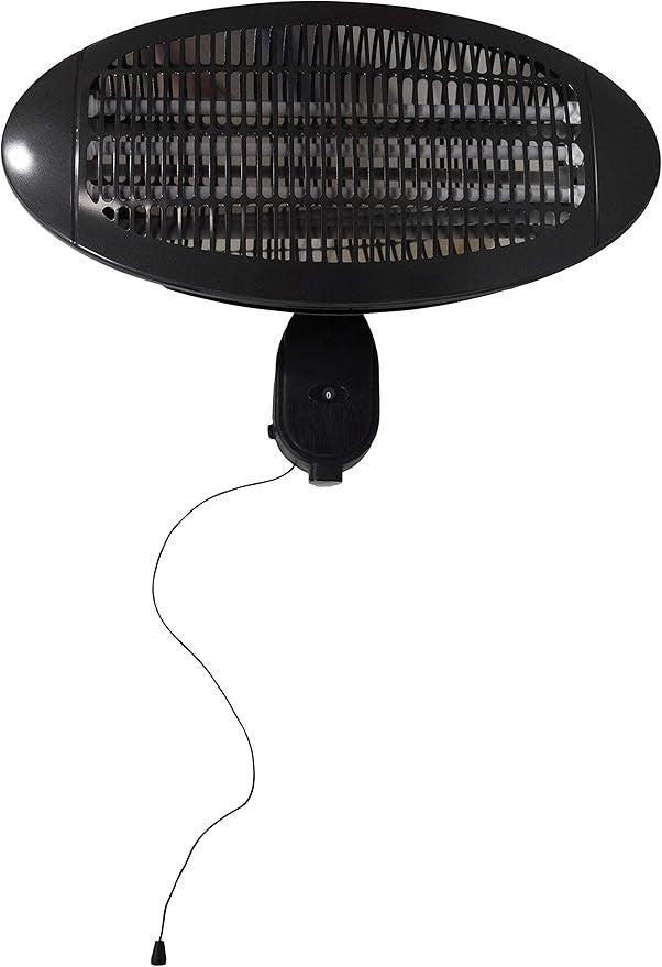 Wall Mounted Electric Patio Heater 2000W Outdoor Waterproof Instant Heat