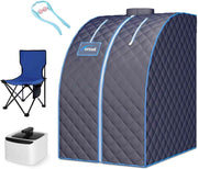 Portable Personal Steam Sauna Tent w/ 1000W Generator, Fast Heating & Remote