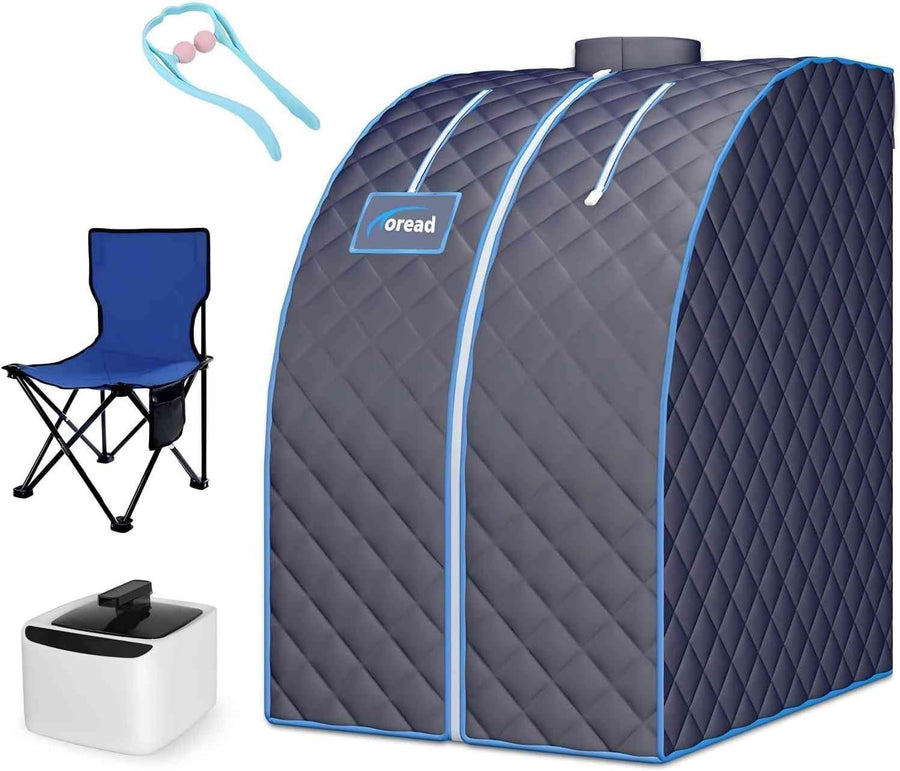 Portable Personal Steam Sauna Tent w/ 1000W Generator, Fast Heating & Remote