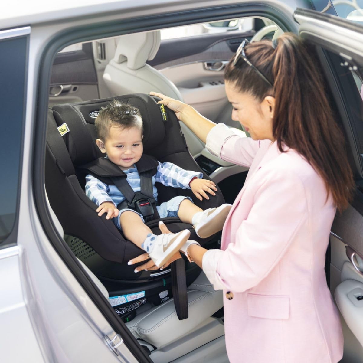 360° Rotating i-Size ISOFIX Car Seat Birth–4 Years Rear & Forward Facing