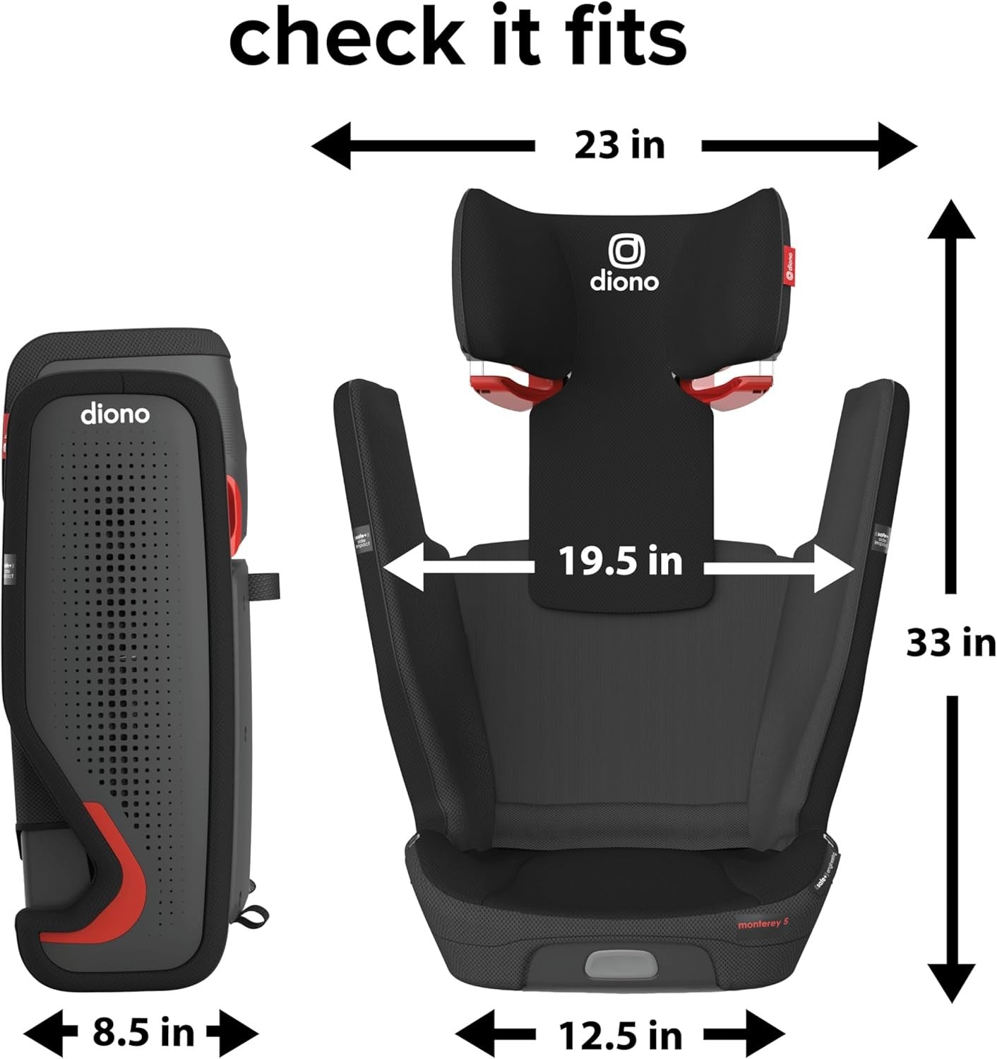 i-Size High Back Booster Car ISOFIX Foldable Compact Travel