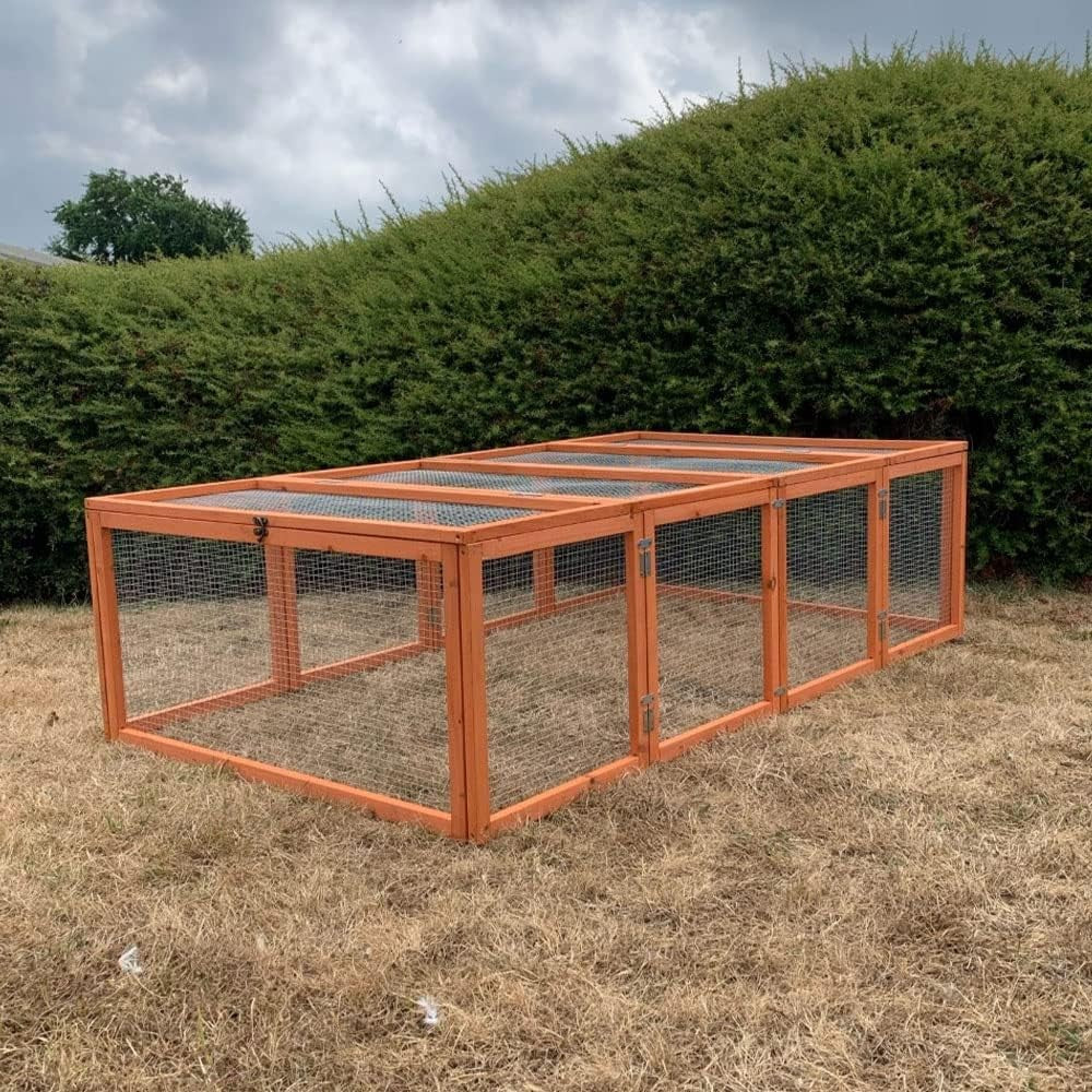 6ft Rabbit Run Outdoor Wooden Exercise Pen Large Secure Enclosure