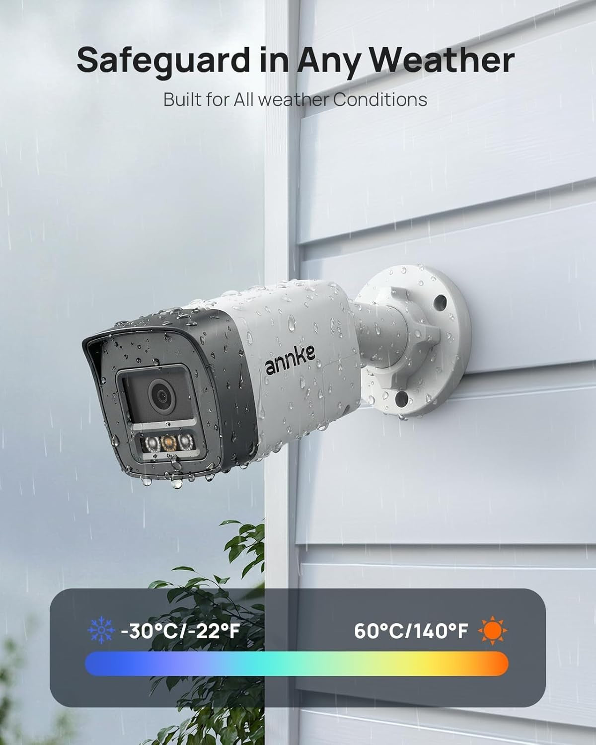 3K PoE Security Camera Color Night Vision 2-Way Audio Alexa IP67