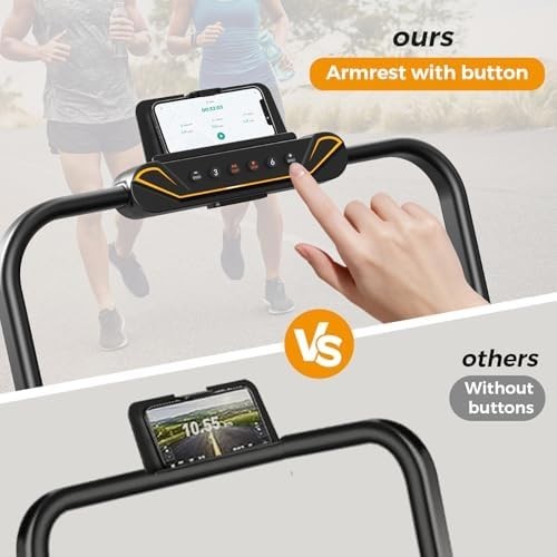 Under Desk Walking Pad Treadmill 8% Incline Foldable with Bluetooth & Remote