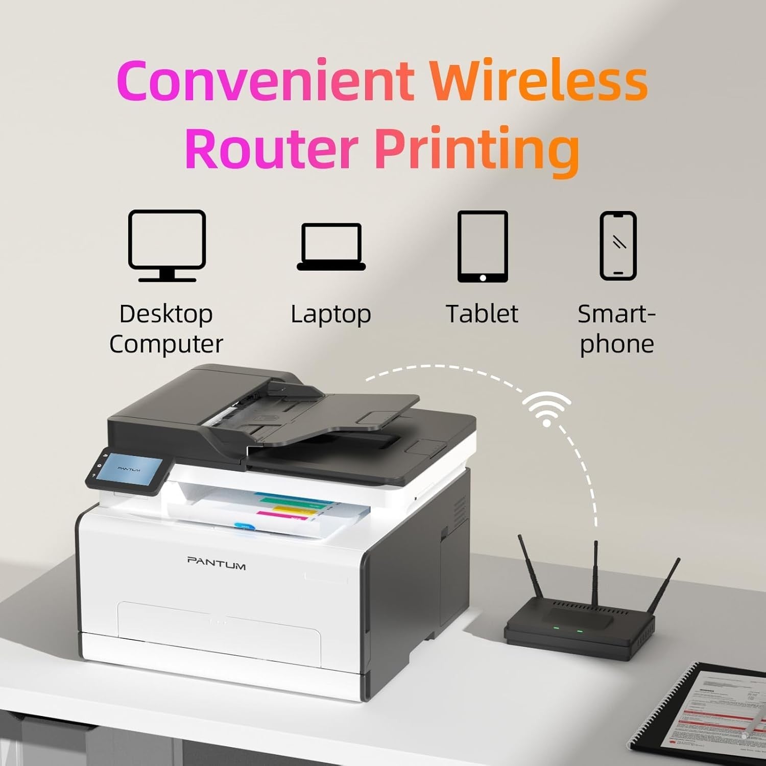 White Colour Laser Printer A4 20ppm Duplex Wireless Office Home
