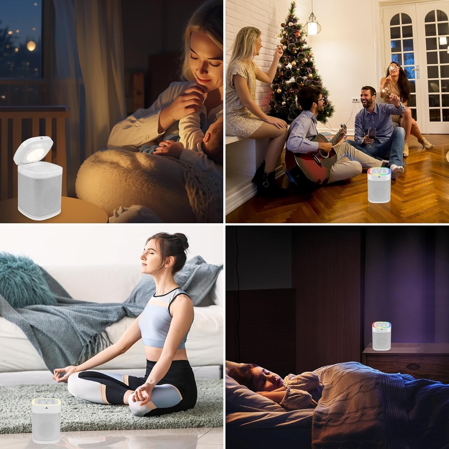 Multifunction White Noise Machine | Bluetooth Speaker & Night Light