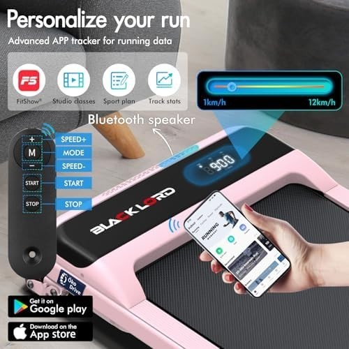 Under Desk Treadmill 3.2HP 4% Incline Portable Walking Pad Home Gym