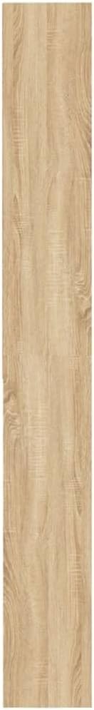 Space-Saving Washing Machine Cabinet with Sonoma Oak Finish - 64x24x190cm