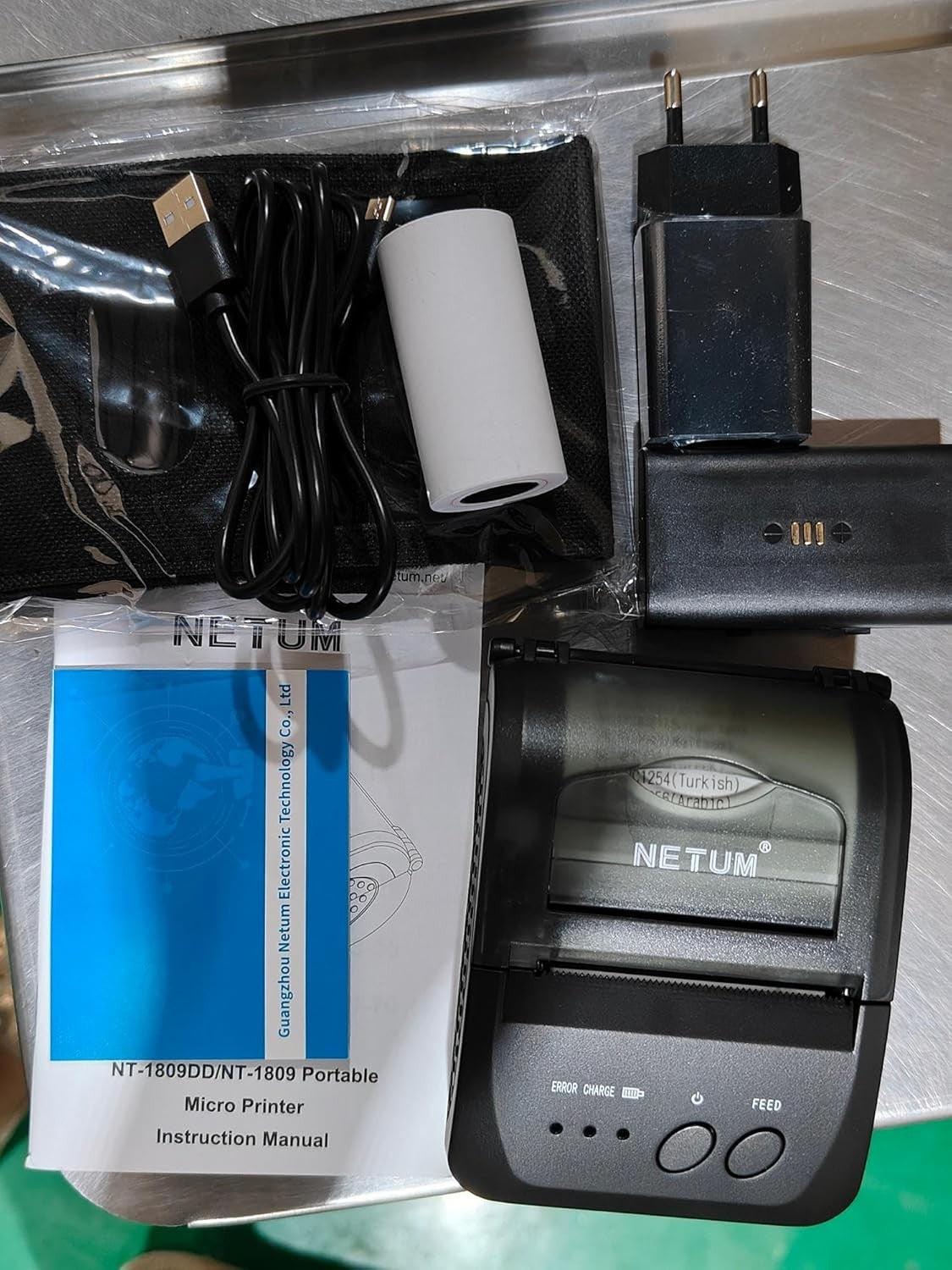 Wireless Bluetooth 58mm Receipt Thermal Printer USB POS