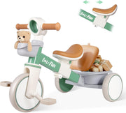 Kids Tricycle Toddler Bike Adjustable Seat Storage Baskets 1-4 Years