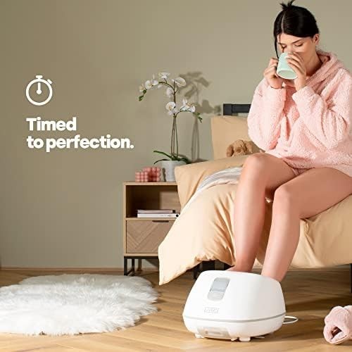 Shiatsu Steam Foot Spa Massager Aromatherapy Relaxing Heat Timer Home Spa