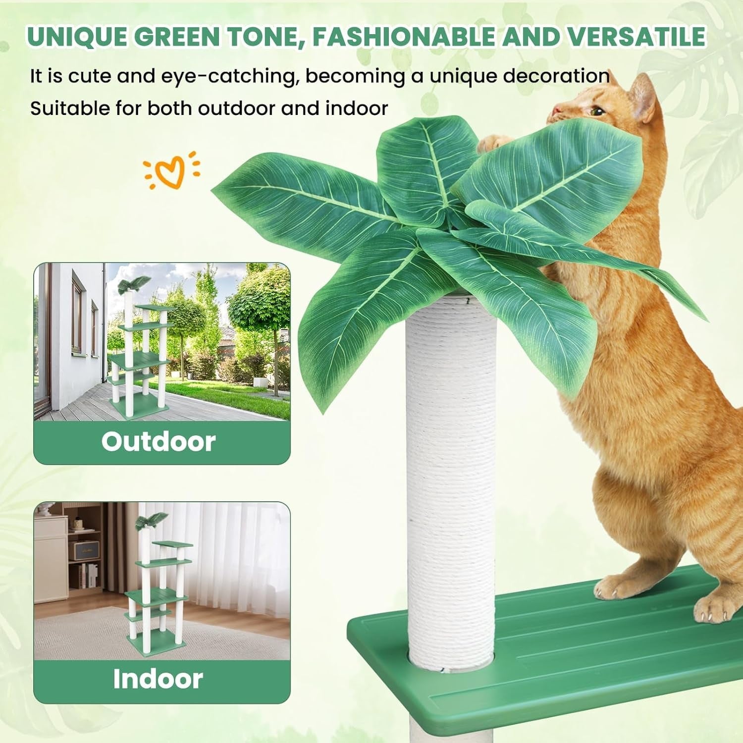 Outdoor Waterproof Cat Tree Tower Multi Level Scratching Post Indoor Outdoor