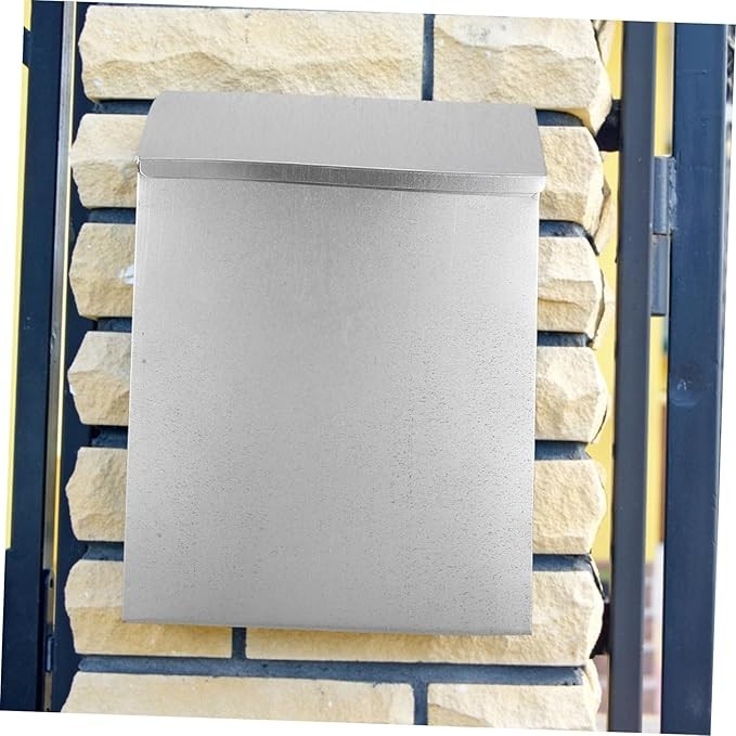 Lockable Wall Mount Mailbox Iron Suggestion Box Secure Feedback Slot Outdoor