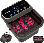 Collapsible Heated Foot Spa Bath with Digital Display Bubbles Rollers