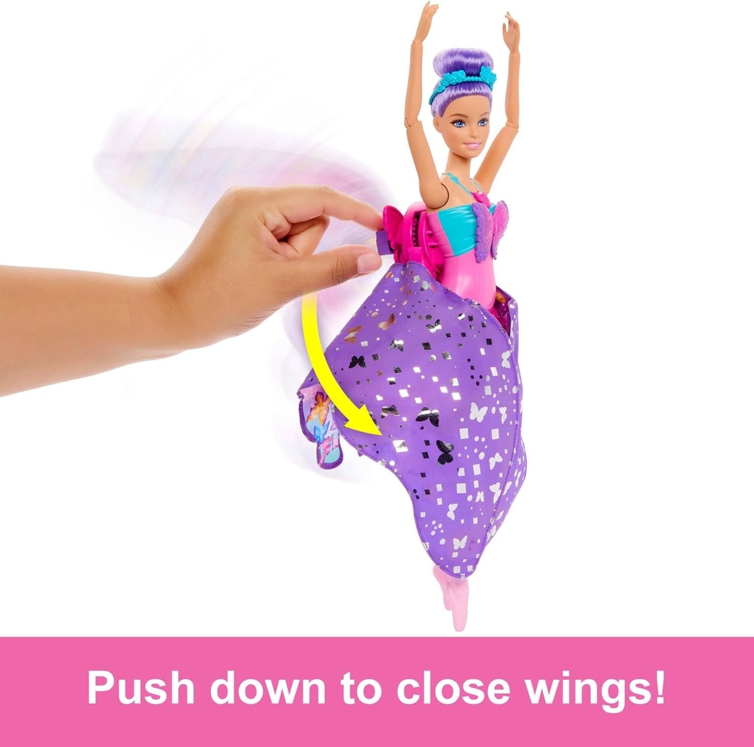 Dance to Butterfly Doll 2-in-1 Transformation Wings Tutu Gift