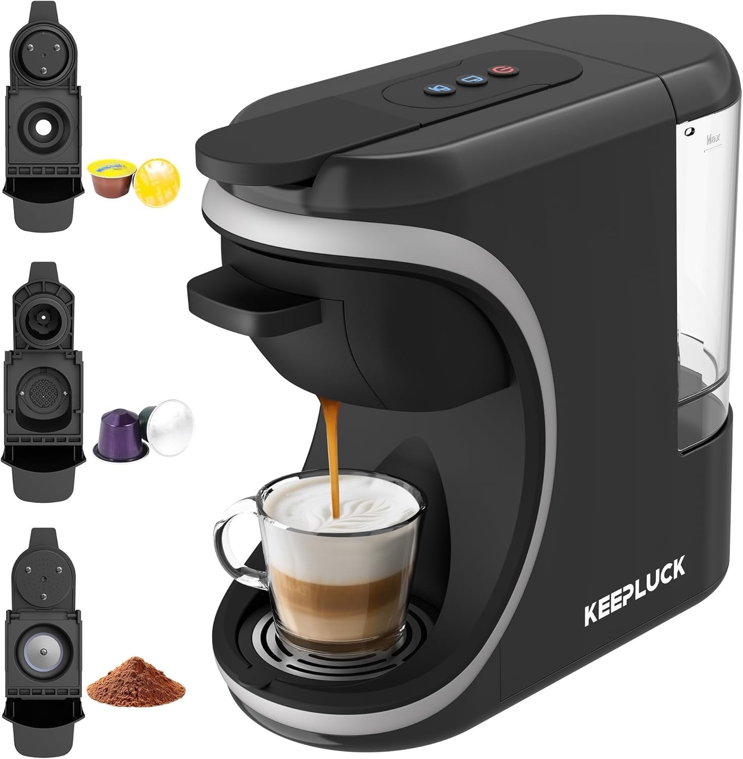 19Bar Multi-Capsule Coffee Machine for Nespresso & Dolce Gusto