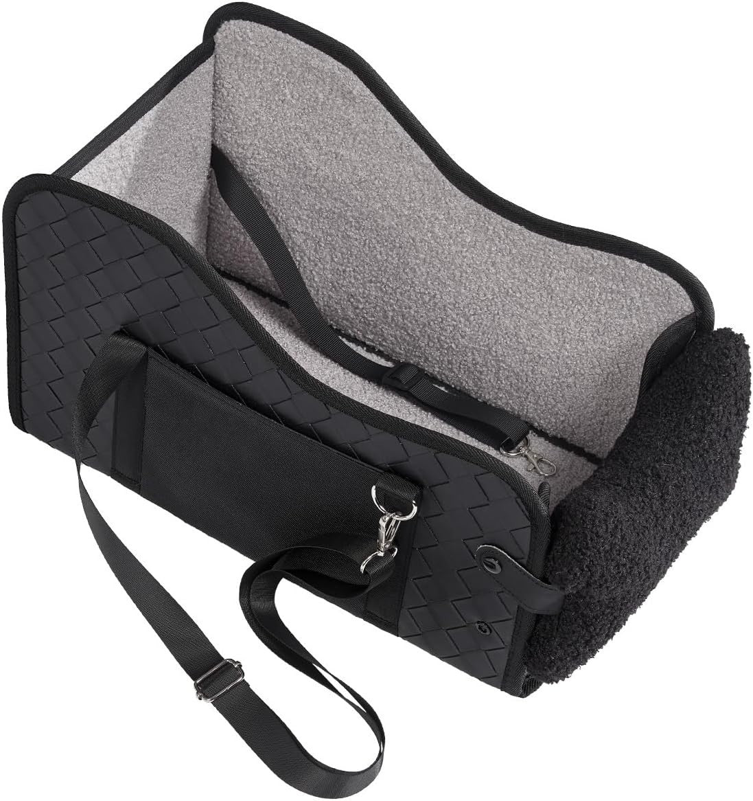 Centre Console Dog Booster Seat Pet Car Carrier Waterproof 6kg Black