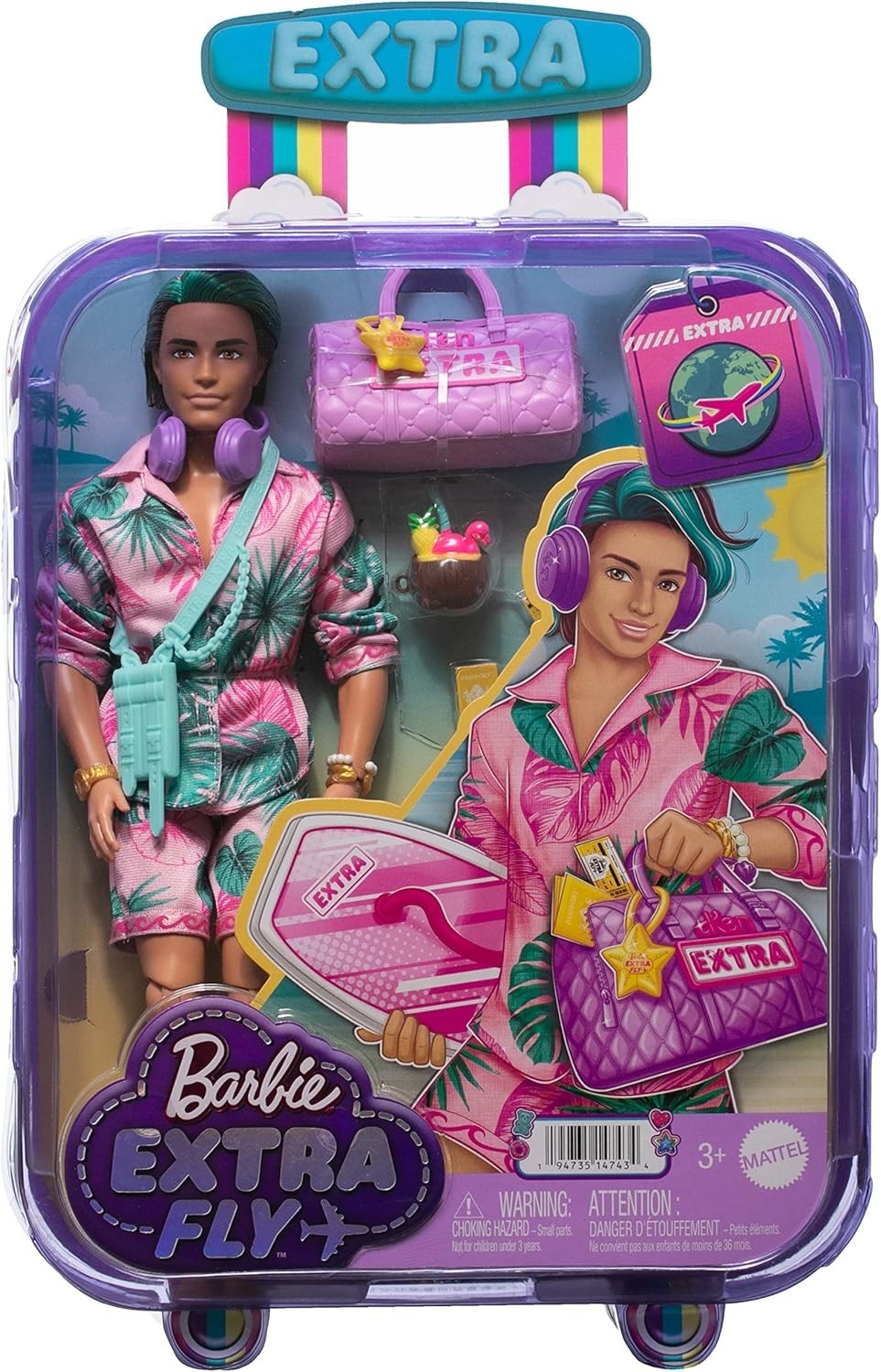 Beach Vacation Fashion Doll Tropical Outfit Boogie Board Accessories