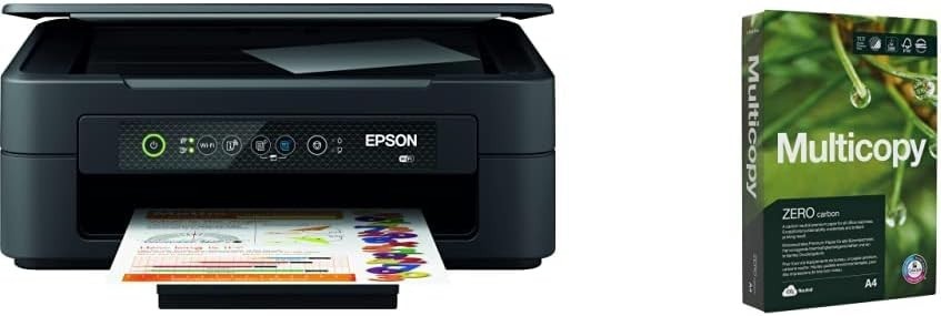 A4 Wireless Colour Printer Compact All-in-One + 500 Sheet Paper Pack