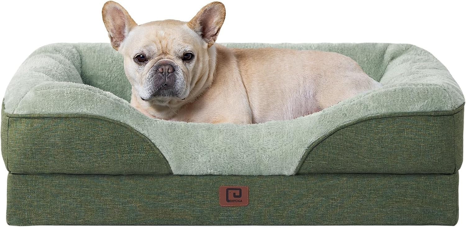 Medium Waterproof Orthopedic Dog Sofa Memory Foam 76x51x16cm