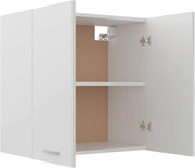 Wall Mounted Kitchen Cabinet White Cupboard Storage 60x31x60cm Shelves