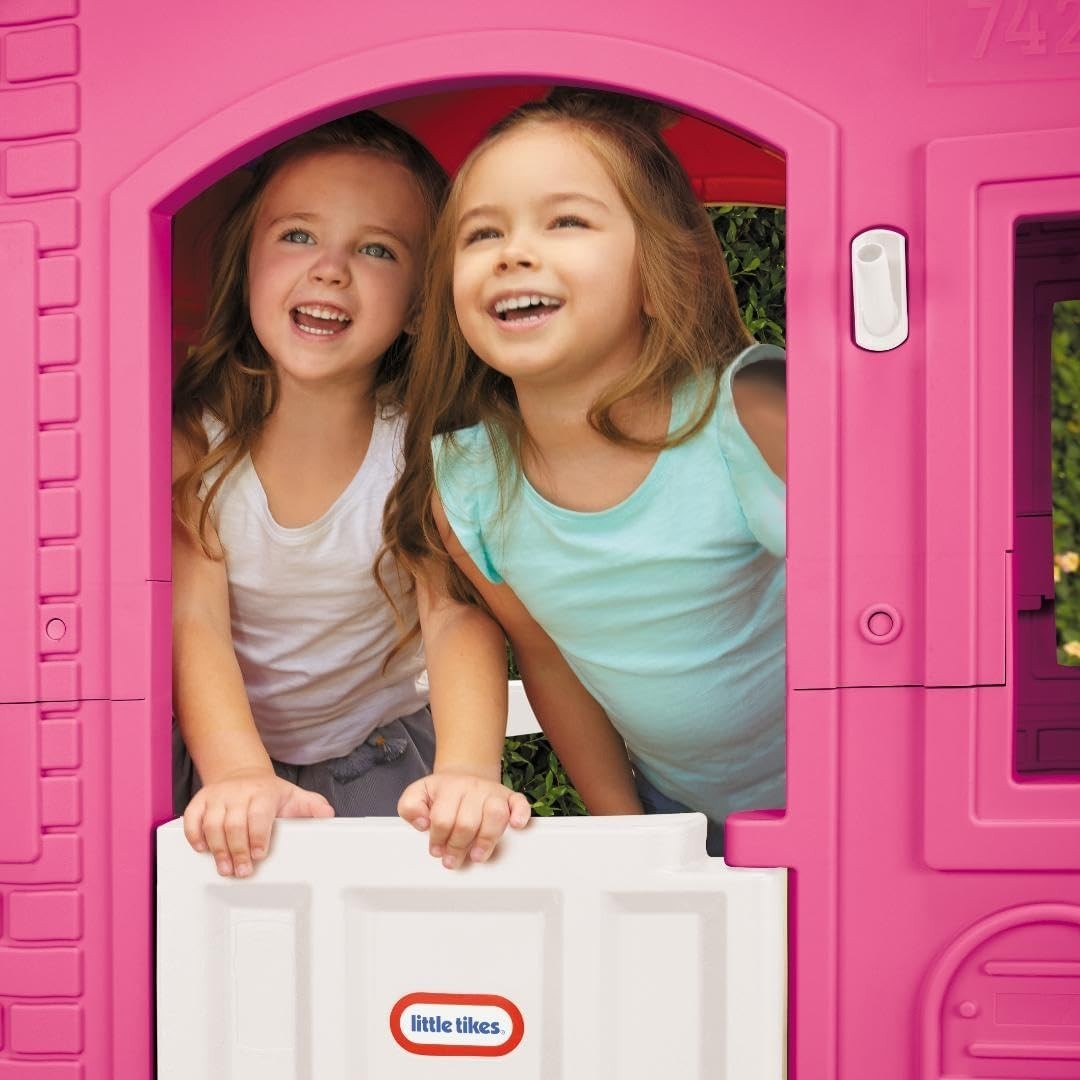 Kids Princess Cottage Playhouse Pink Indoor Outdoor House Age 2+
