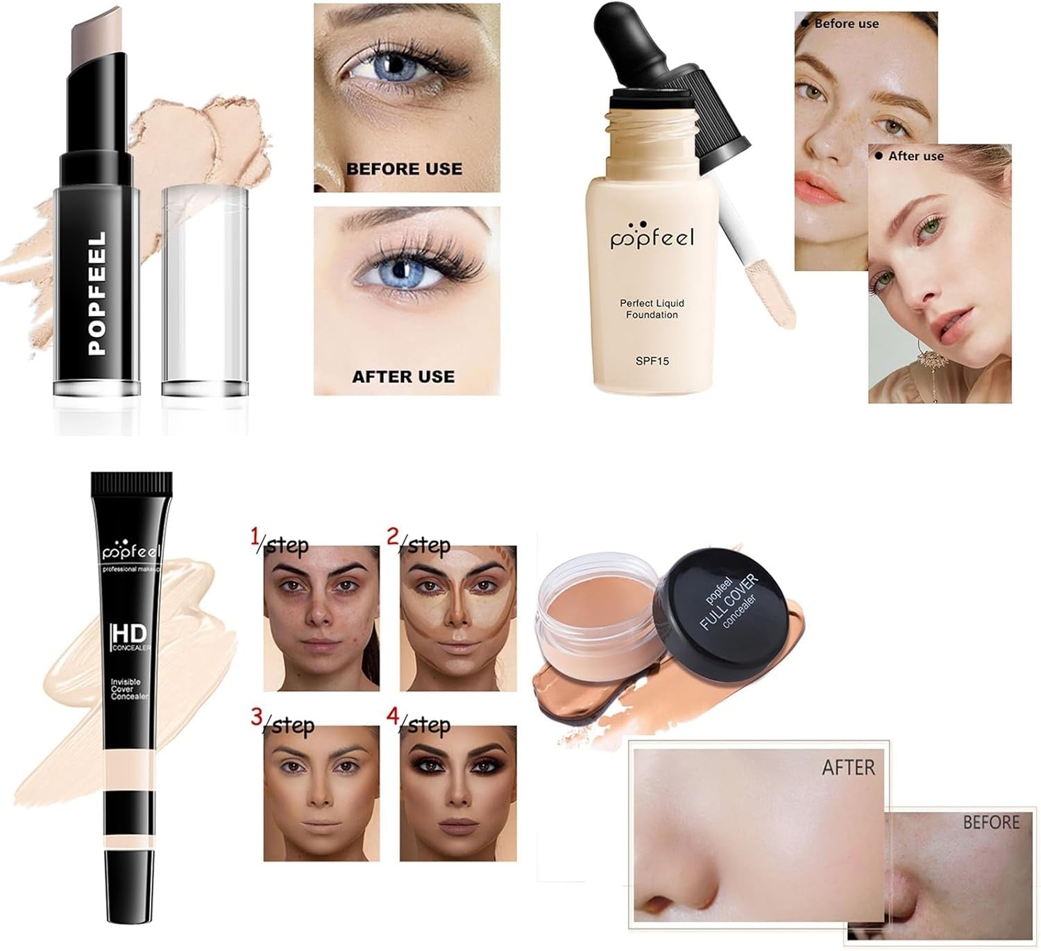 All In One Makeup Kit 27PCS Full Face Set Eyeshadow Lipstick