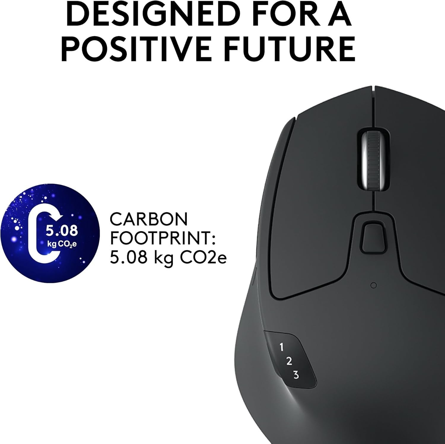 Multi Device Wireless Mouse Bluetooth USB Long Battery Ergonomic Office