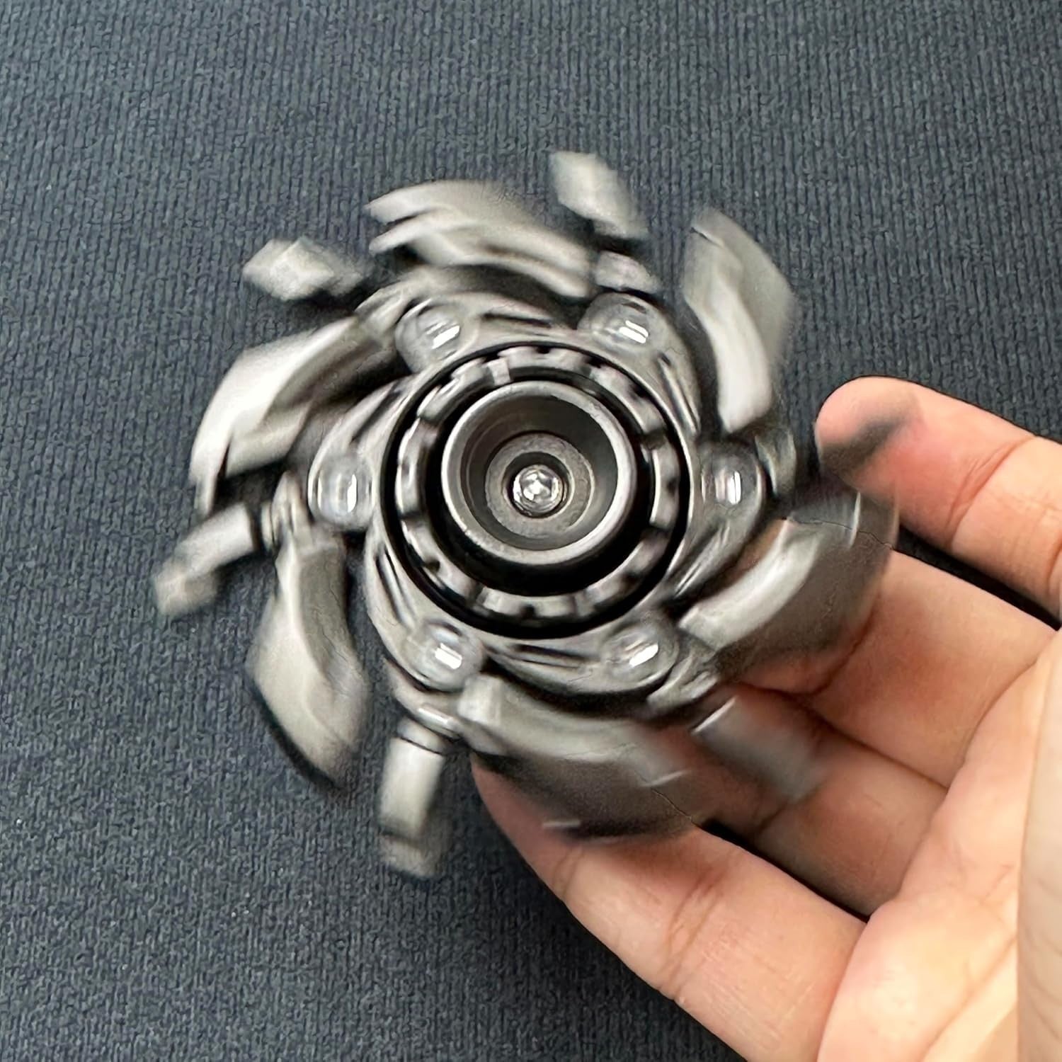 Metal Fidget Spinning Top Open Armor Magnetic EDC Stress Toy
