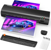 A4 Laminator Hot Cold 4-in-1 Compact No Bubble ABS Jam Release