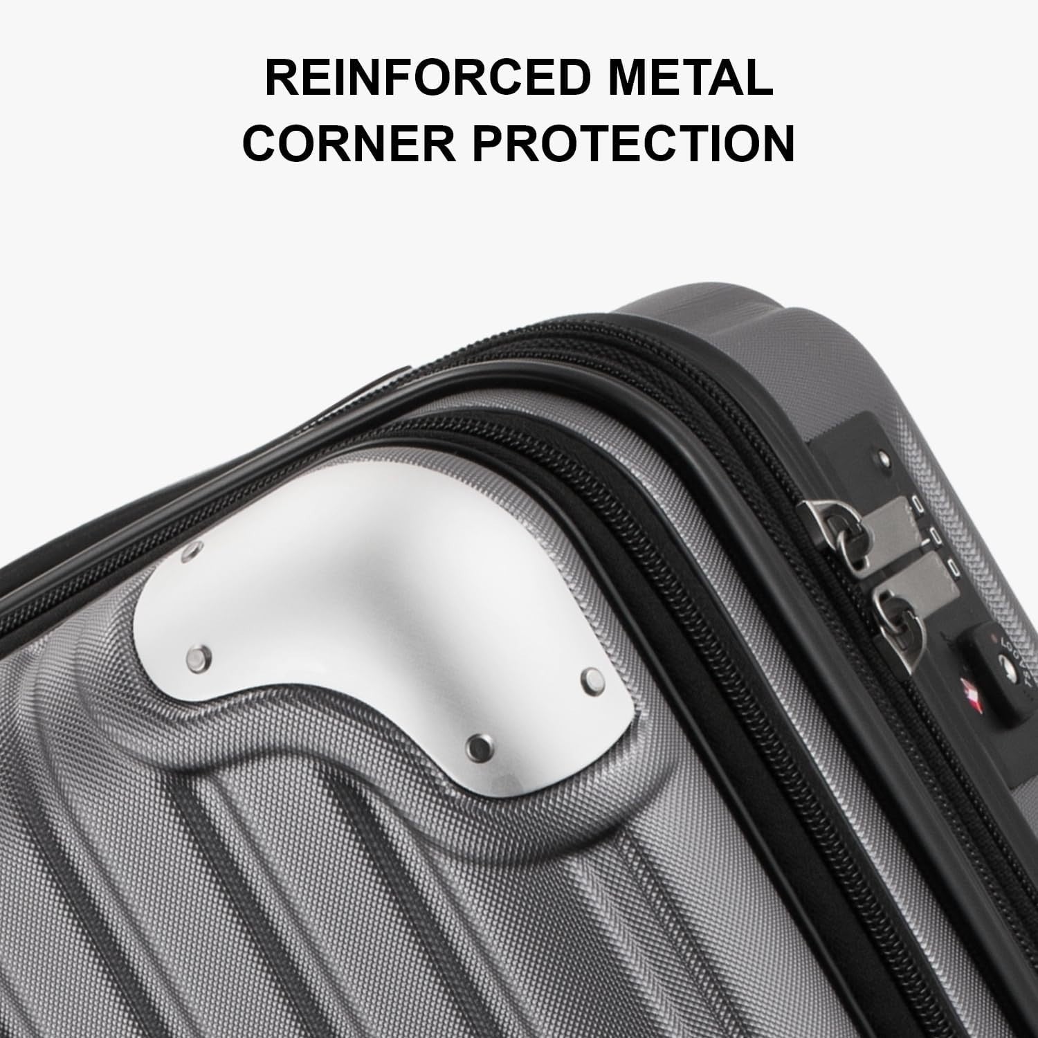 20 Inch Carry On Suitcase Expandable Hardshell Spinner Laptop TSA