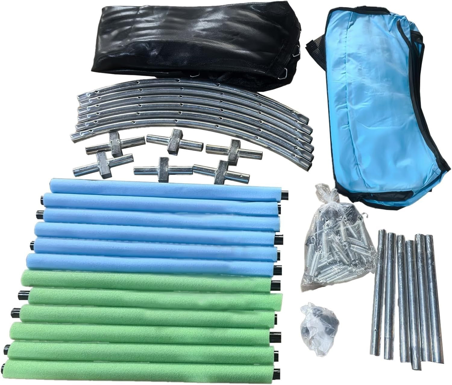 5FT Kids Trampoline Toddler Enclosure Net Springless Indoor Outdoor
