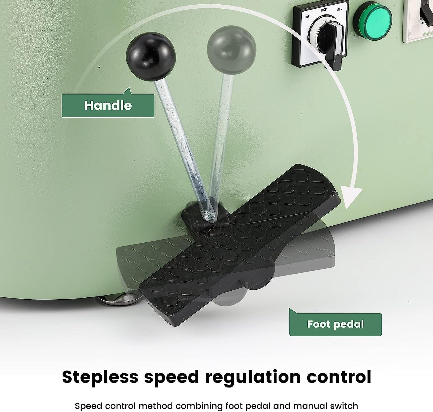 Electric Pottery Wheel 25cm Foot Pedal Adjustable Speed Ceramic Machine