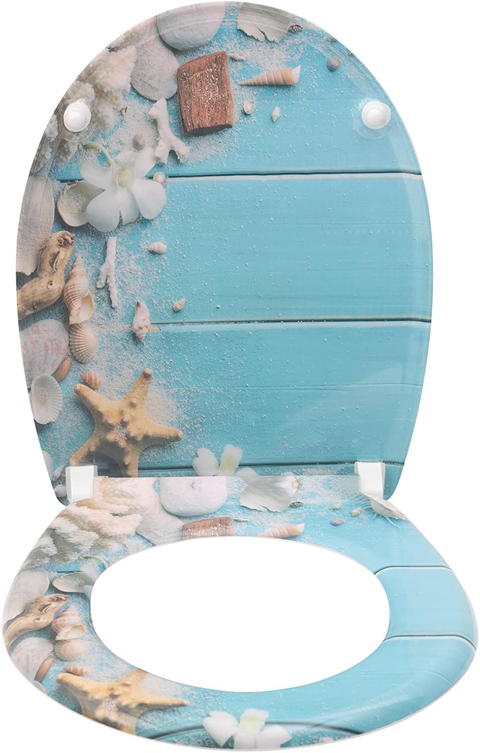 Soft Close Toilet Seat Quick Release Anti-Slip O Shape Adjustable Hinges