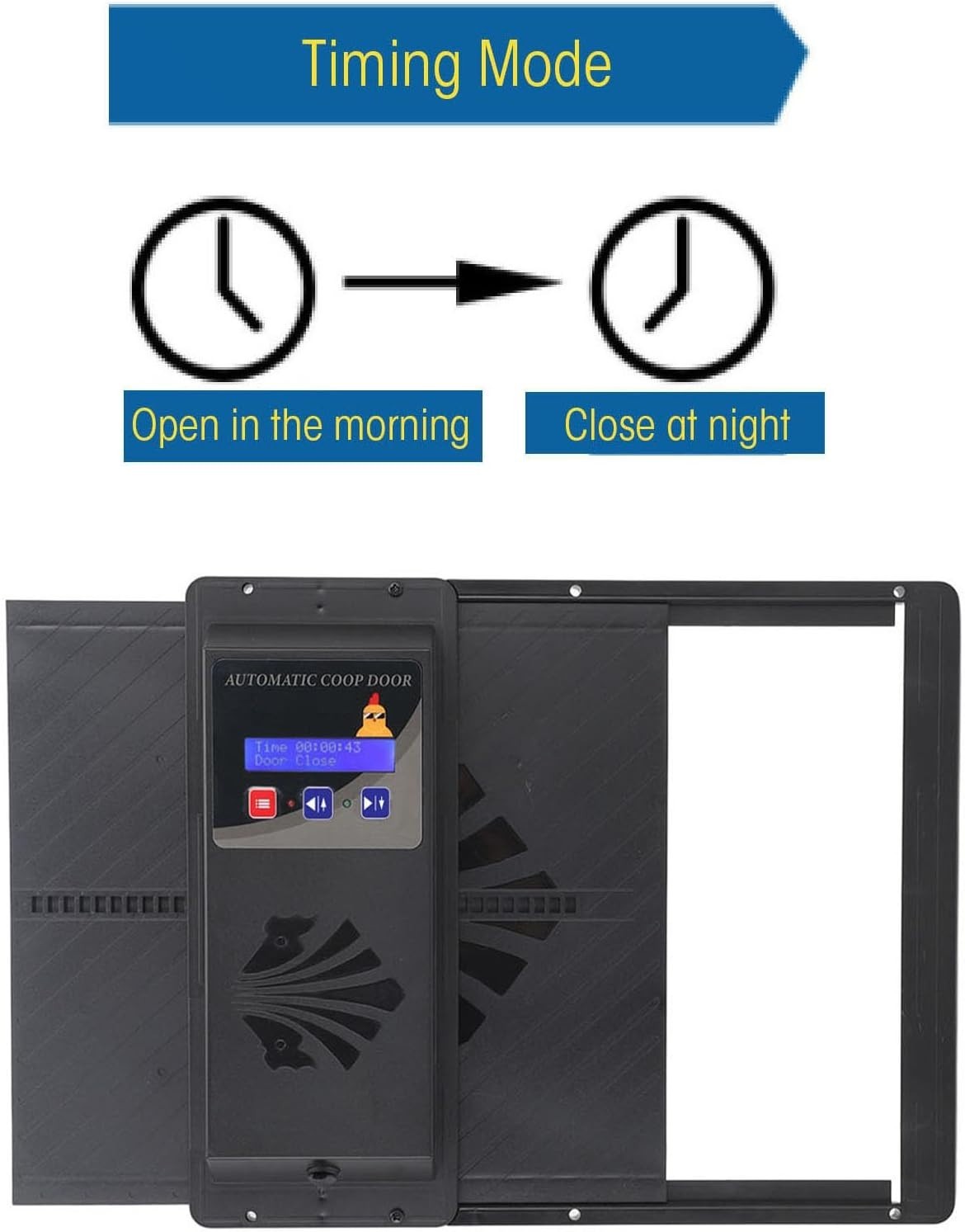 Automatic Chicken Coop Door Timer USB Horizontal Opener