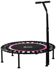 Pink 40in Indoor Workout Rebounder Trampoline Bungee Bar 330LB