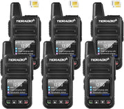 4G LTE POC Walkie Talkies 6 Pack Unlimited Range SIM Data Included